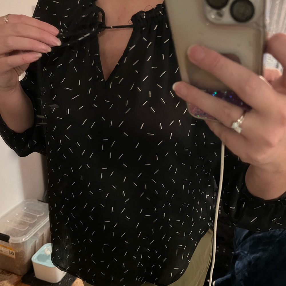 Cute black flowing too